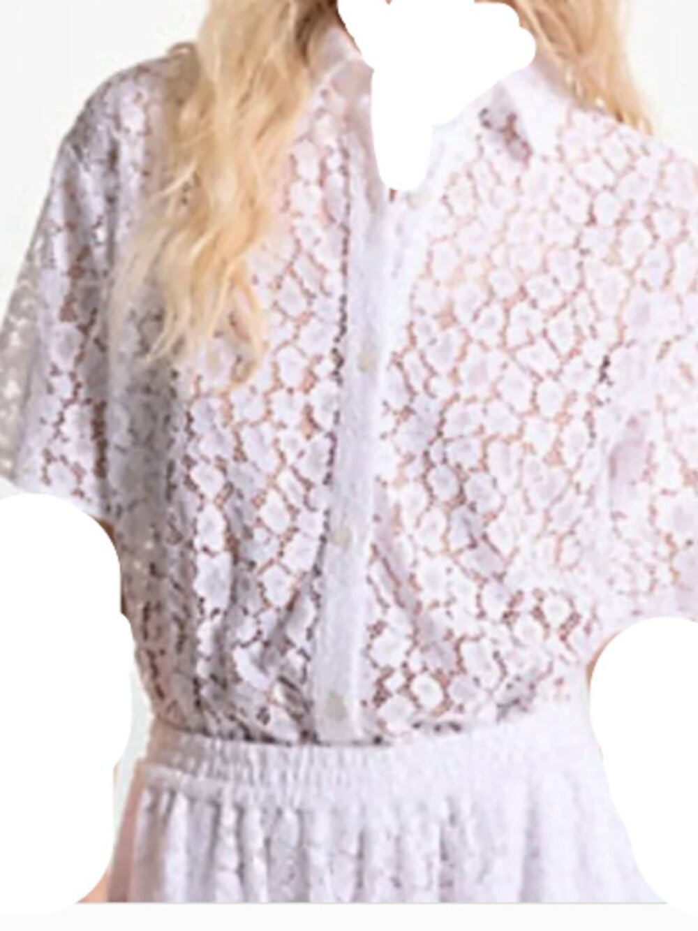 NEVER WORN Michael Kors Leopard Corded Lace Shirt Size XS SEE MATCHING SKIRT